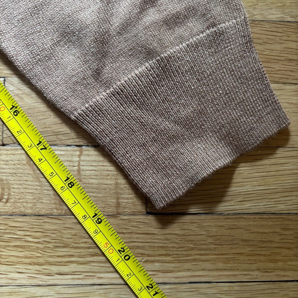 J.Crew‎ Supersoft Wool Blend Crewneck Sweater Men’s Medium Camel Tan NWT Preppy - Picture 8 of 8